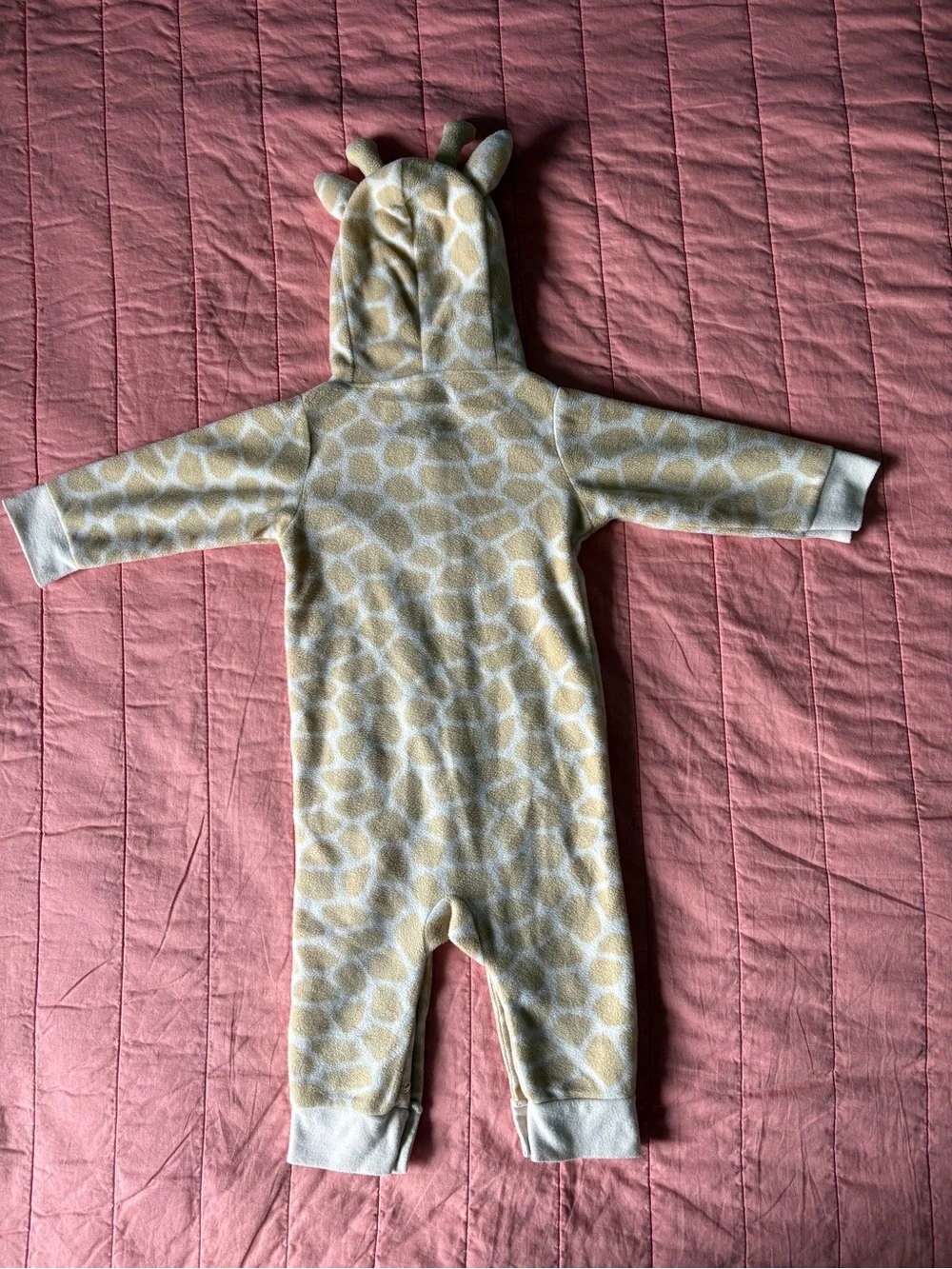 Giraffe Print Hooded One-Piece - Unbranded
